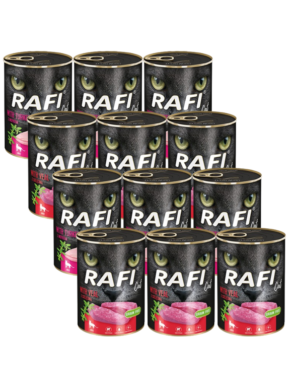 DOLINA NOTECI RAFI Cat Adult Mix smaków 12x400g