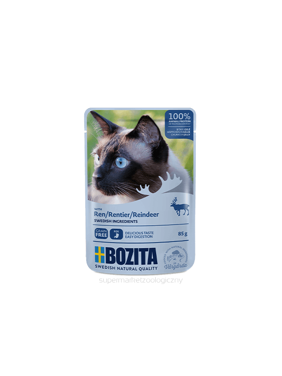 BOZITA Kawałki w galaretce z reniferem (saszetka) 85g