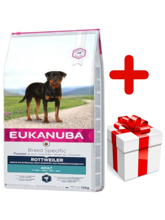 Eukanuba adult rottweiler 12kg +niespodzianka dla psa GRATIS!