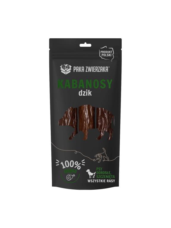 PAKA ZWIERZAKA- Kabanosy z dzika 3 szt (80g)