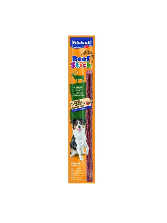 Vitakraft Beef Stick Kabanos z dziczyzną dla psa 12g
