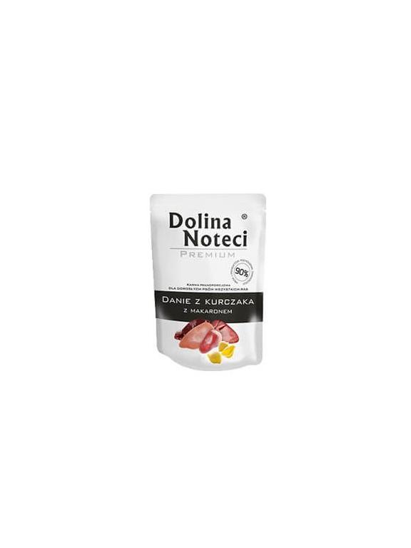 DOLINA NOTECI Danie z kurczaka z makaronem 100g-karma mokra dla psa