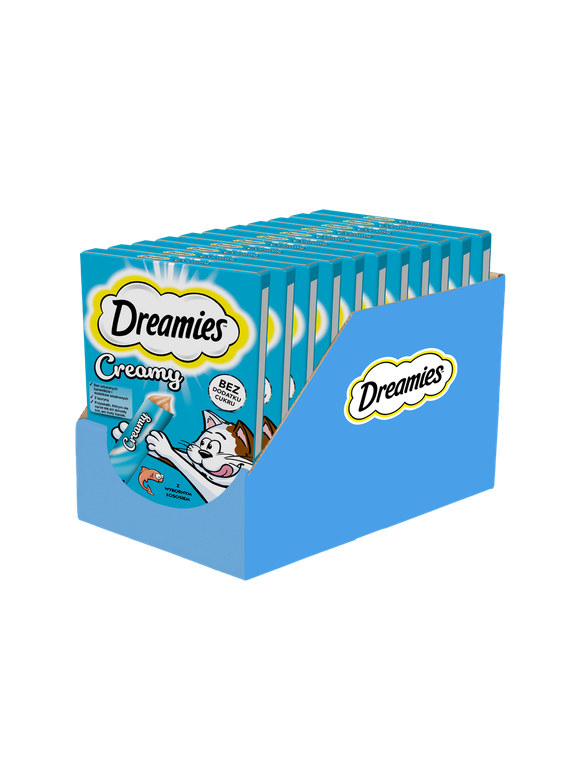 DREAMIES Creamy Łosoś 11x(4x10g)