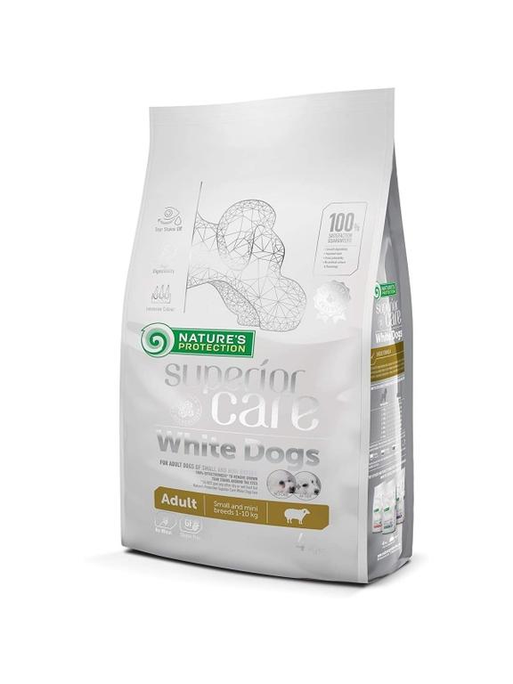 NATURES PROTECTION Superior Care White small breed adult 4kg / Opakowanie uszkodzone (3850,2109)!!