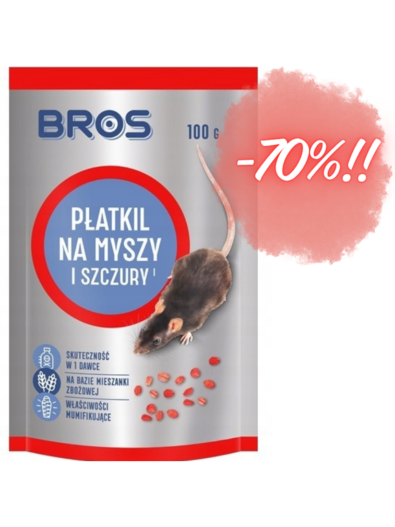 BROS - Płatkil na myszy i szczury 100g