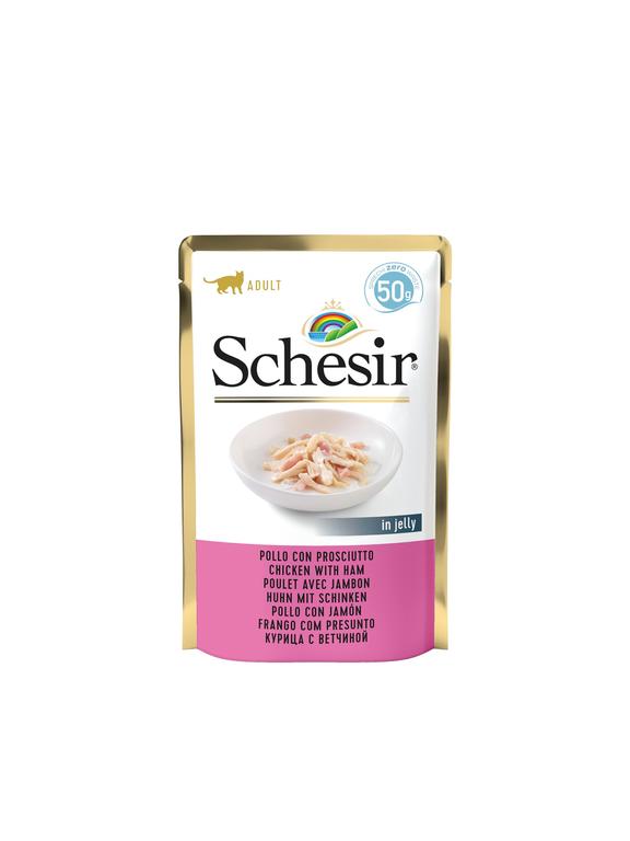 Schesir Kurczak z szynką w galaretce 50g