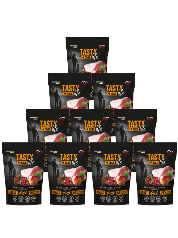 Tasty Dogs Life Danie z kaczką w galaretce 10x150g