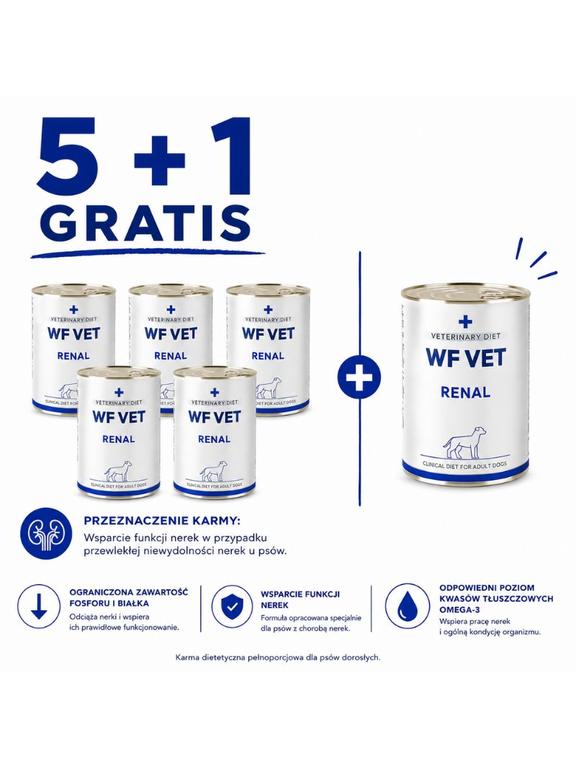 WF VET Renal dog 6x400g