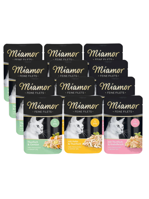 Miamor Feine Filets - mokra karma dla kota filety Mix Smaków 36x100g