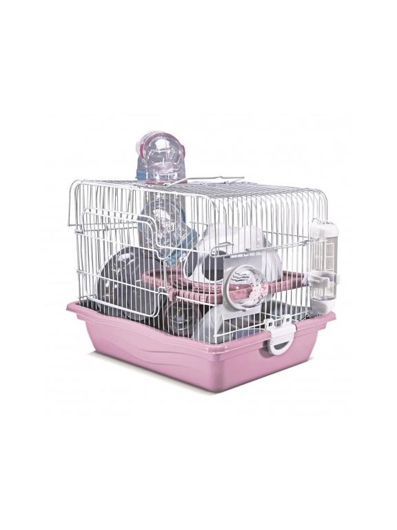 Panama Pet Klatka dla gryzoni, 35,5x26,6x27,5 cm, biało/różowa