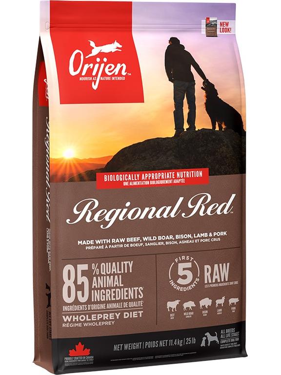 ORIJEN Regional Red Dog 11,4kg + niespodzianka dla psa GRATIS!