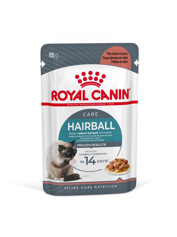 ROYAL CANIN  Hairball Care 12x85g karma mokra w sosie dla kotów dorosłych, eliminacja kul włosowych