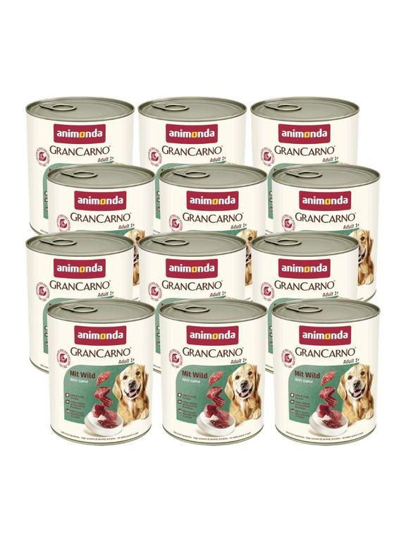 ANIMONDA GranCarno Adult Dog smak: Dziczyzna 12x800g