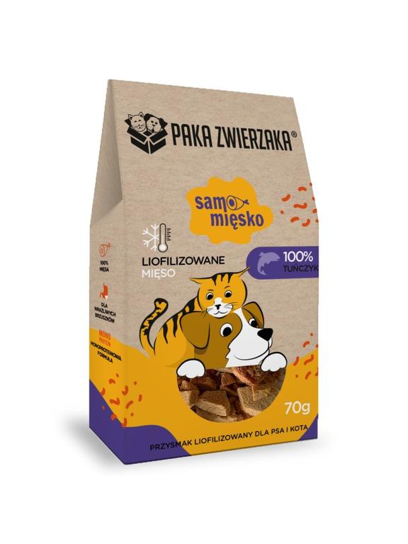 Paka Zwierzaka Przysmak liofilizowany Samo Mięsko TUŃCZYK 70g