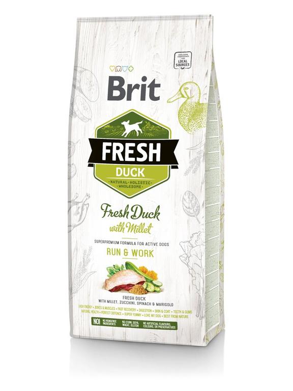 Brit Fresh Duck & Millet Adult Run & Work 12kg
