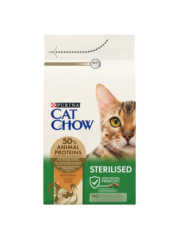 PURINA Cat Chow Sterilised Karma z indykiem 1,5kg