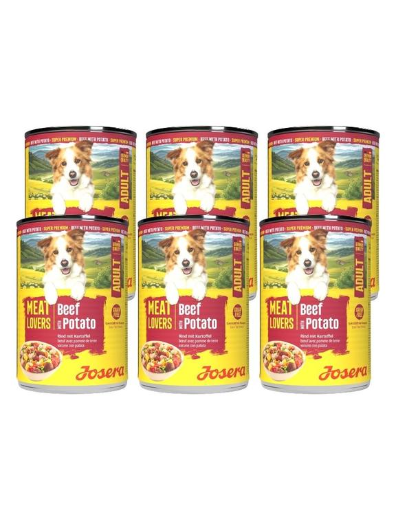 JOSERA Meatlovers Menu Wołowina z ziemniakami 6x400g