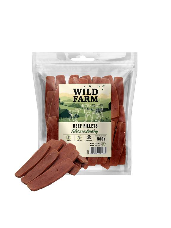 WILD FARM filet z wołowiny 500g przysmak dla psa