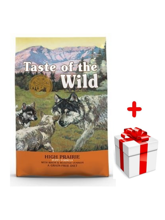 TASTE OF THE WILD High Prairie Puppy 12,2kg + niespodzianka dla psa GRATIS!
