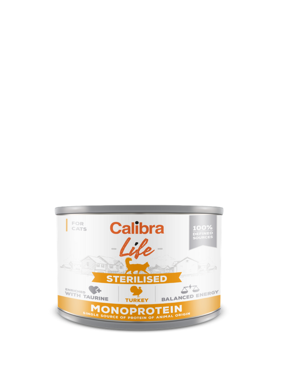 CALIBRA Cat Life Sterilised Turkey 200g