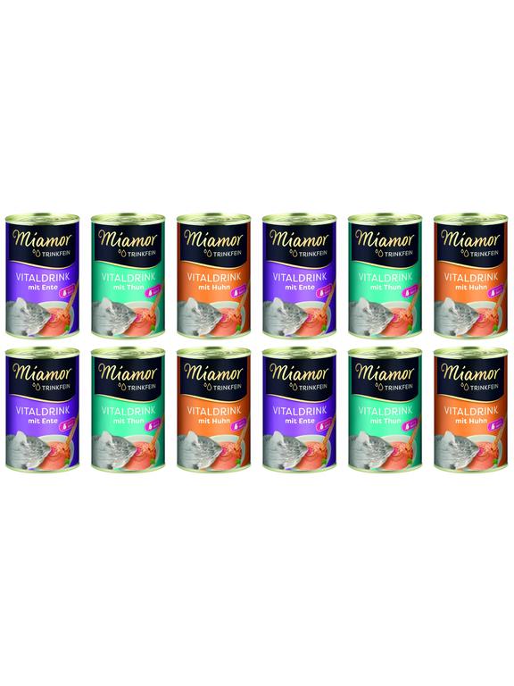 Miamor VitalDrink Mix smaków 12x135ml