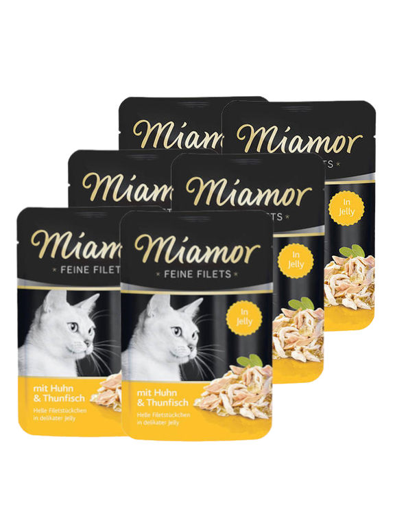 Miamor Feine Filets - mokra karma dla kota filety kurczaka z tuńczykiem 6x100g