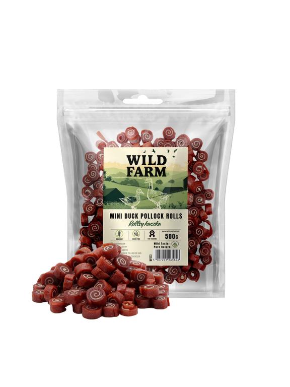 WILD FARM rollsy kaczka 500g przysmak dla psa