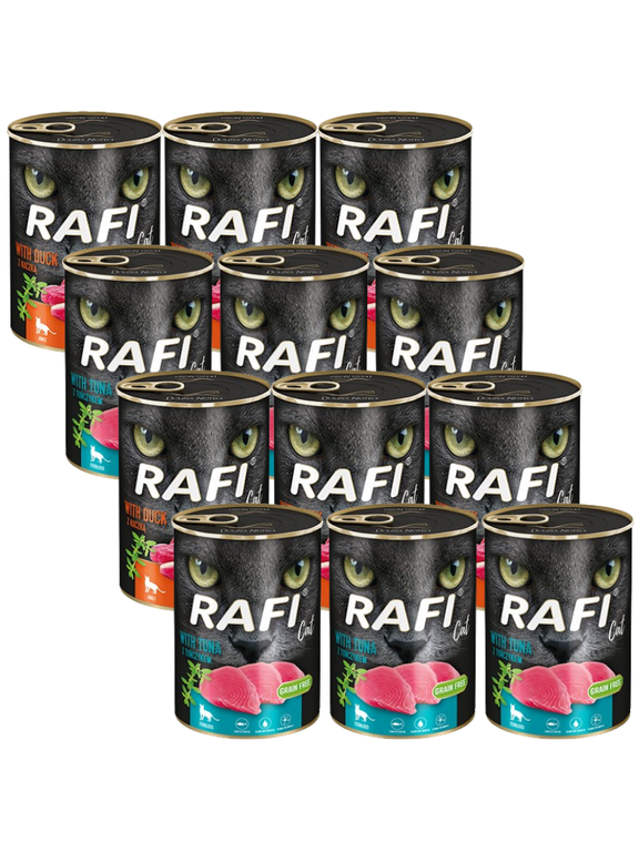 DOLINA NOTECI RAFI Cat Adult Mix smaków 12x400g