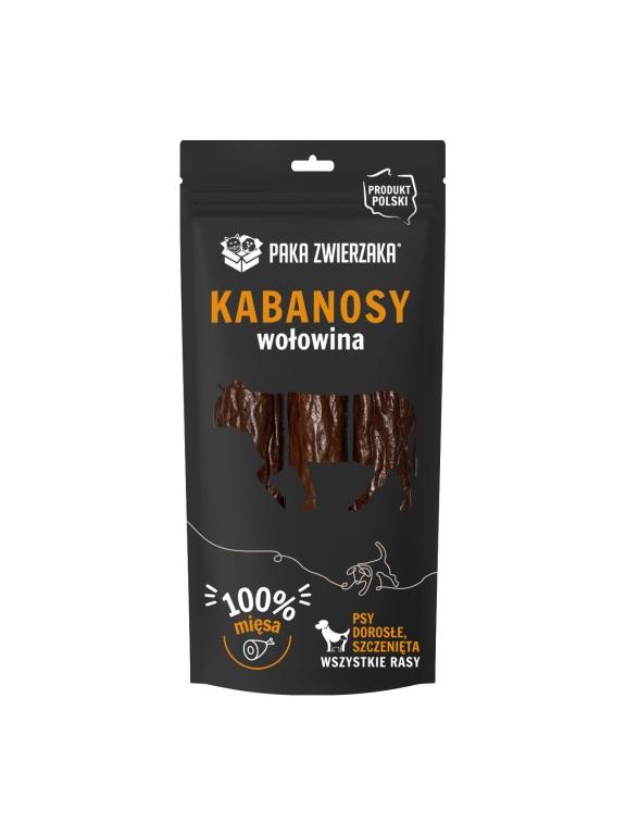 PAKA ZWIERZAKA- Kabanosy wołowina 3 szt (80g)