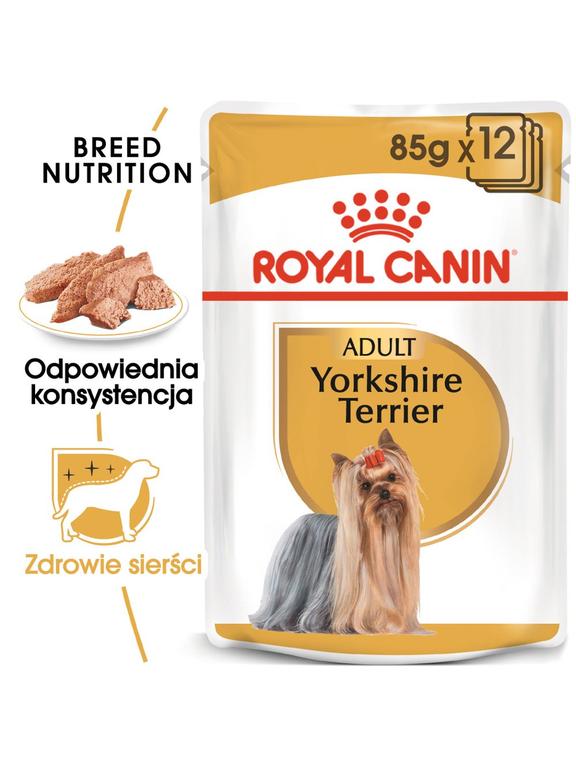 ROYAL CANIN Yorkshire Terrier Adult 12x85g karma mokra - pasztet, dla psów dorosłych rasy yorkshire terrier