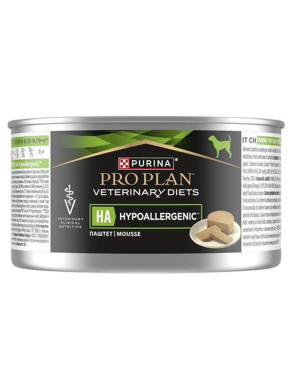 PRO PLAN Veterinary Diets HA Hypoallergenic Karma mokra dla psa mus 195g