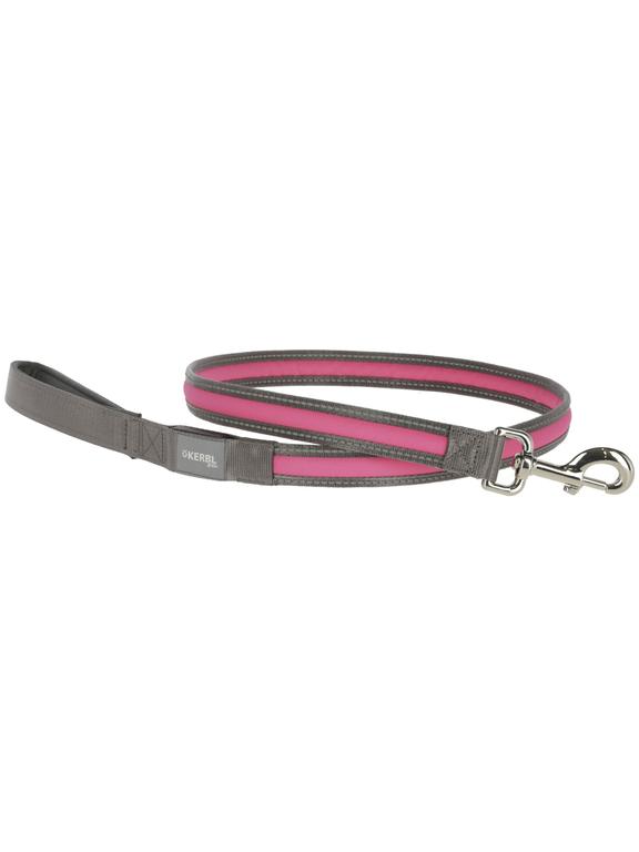 KERBL Smycz podświetlana Light & Reflex, 120 cm x 25 mm, różowa