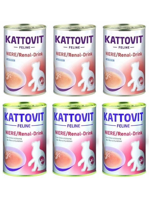 Kattovit Drink Niere/Renal kurczak/kaczka 6x135ml puszka