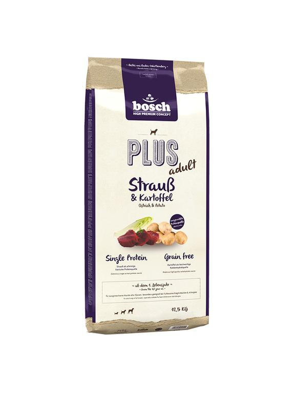 Bosch Plus Adult Struś & Ziemniaki 12,5kg opakowanie uszkodzone (7978,9549)!!!