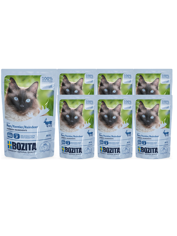 BOZITA Kawałki w sosie z reniferem (saszetka) 12x85g