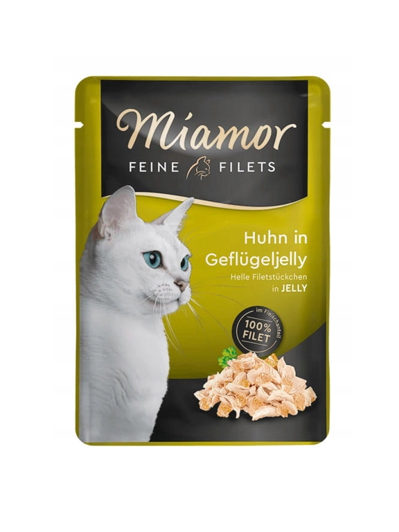Miamor Feine Filets - mokra karma dla kota kurczak w galarecie drobiowej 100g