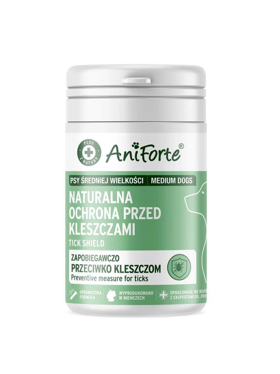 AniForte Naturalna ochrona przed kleszczami Średnie rasy - suplementy dla psa - 60 tabletek