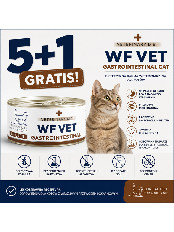 WF VET Gastrointestinal cat chicken 6x85g