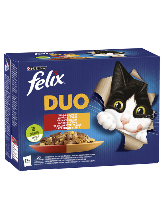 FELIX Duo Wiejskie Smaki w galaretce;12x85g