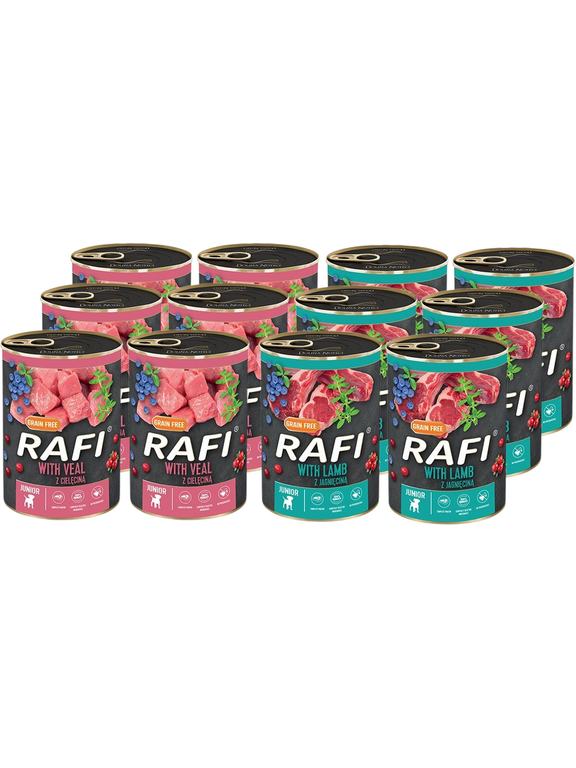 DOLINA NOTECI Rafi junior mix smaków 12x400g
