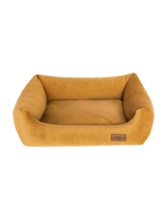 RECOBED Kanapa Welurove miodowa M 80x65cm