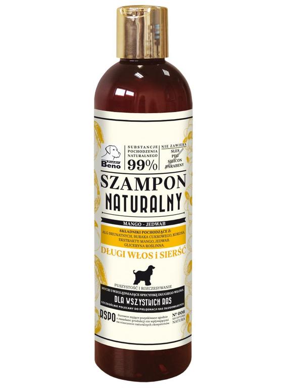 SUPER BENO Szampon naturalny dla psa długi włos i sierść 300ml