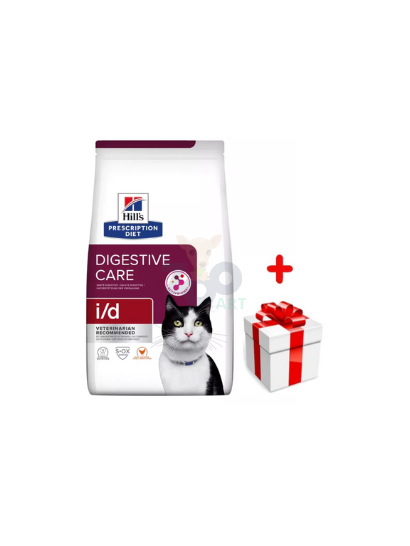 HILL'S PD Prescription Diet Feline i/d 400g + niespodzianka dla kota  GRATIS!
