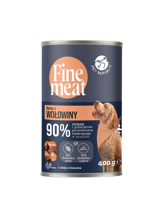 PetRepublic Fine Meat danie z wołowiny 400g dla psa
