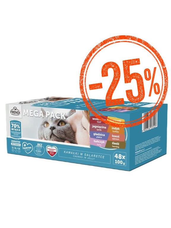 Frendi saszetki dla kota mięsno-rybne smaki w galaretce 48x100g