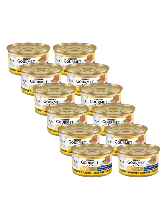 Purina Gourmet Gold mus z kurczakiem 12x85g