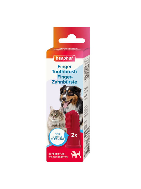 Beaphar FINGER TOOTHBRUSH - szczoteczka do zębów naparstkowa