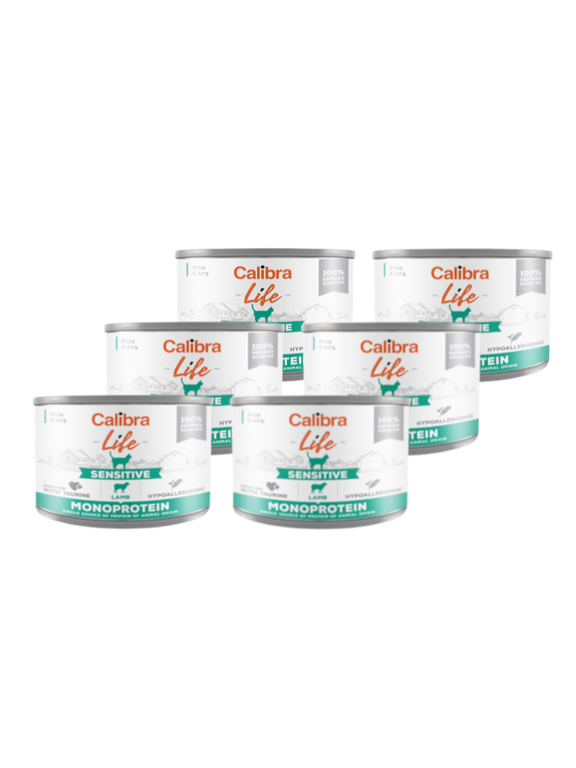 CALIBRA Cat Life Sensitive Lamb 6x200g