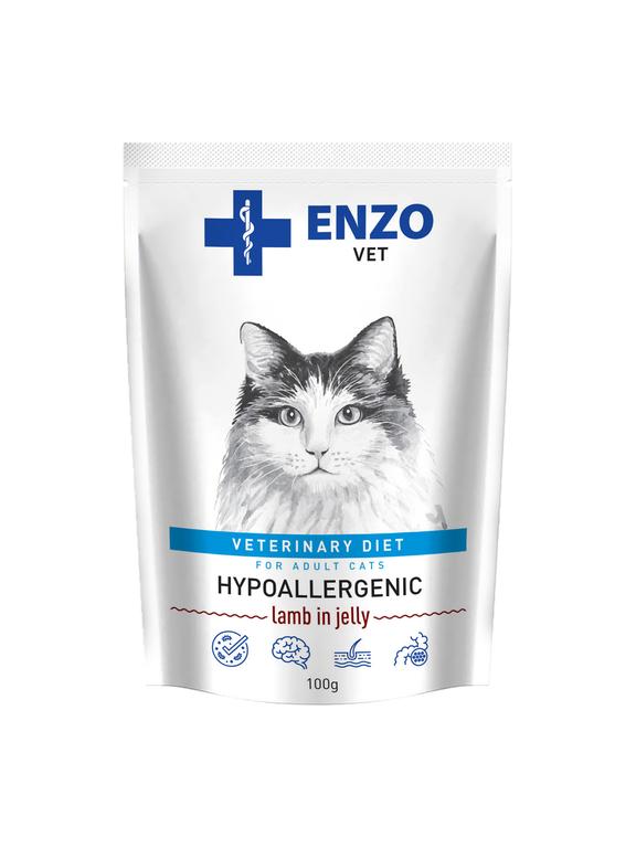 ENZO VET Hypoallergenic dla kotów z jagnięciną w galaretce 100g