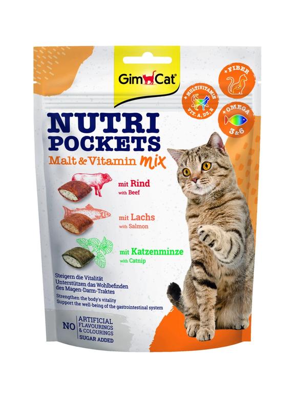 GIMCAT NUTRI POCKETS Malt & Vitamin 150g